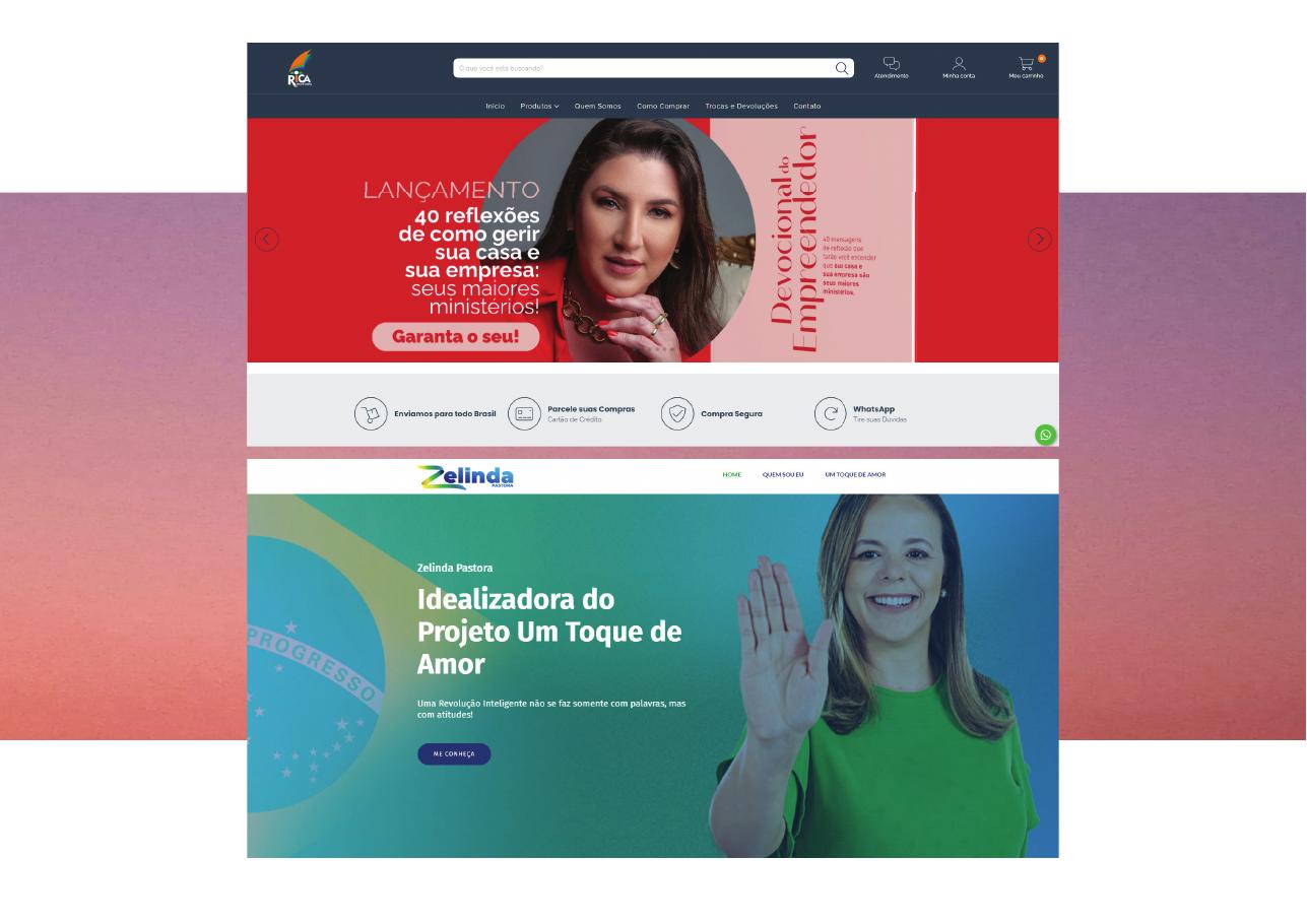 Projetos de websites e comércio eletrônico